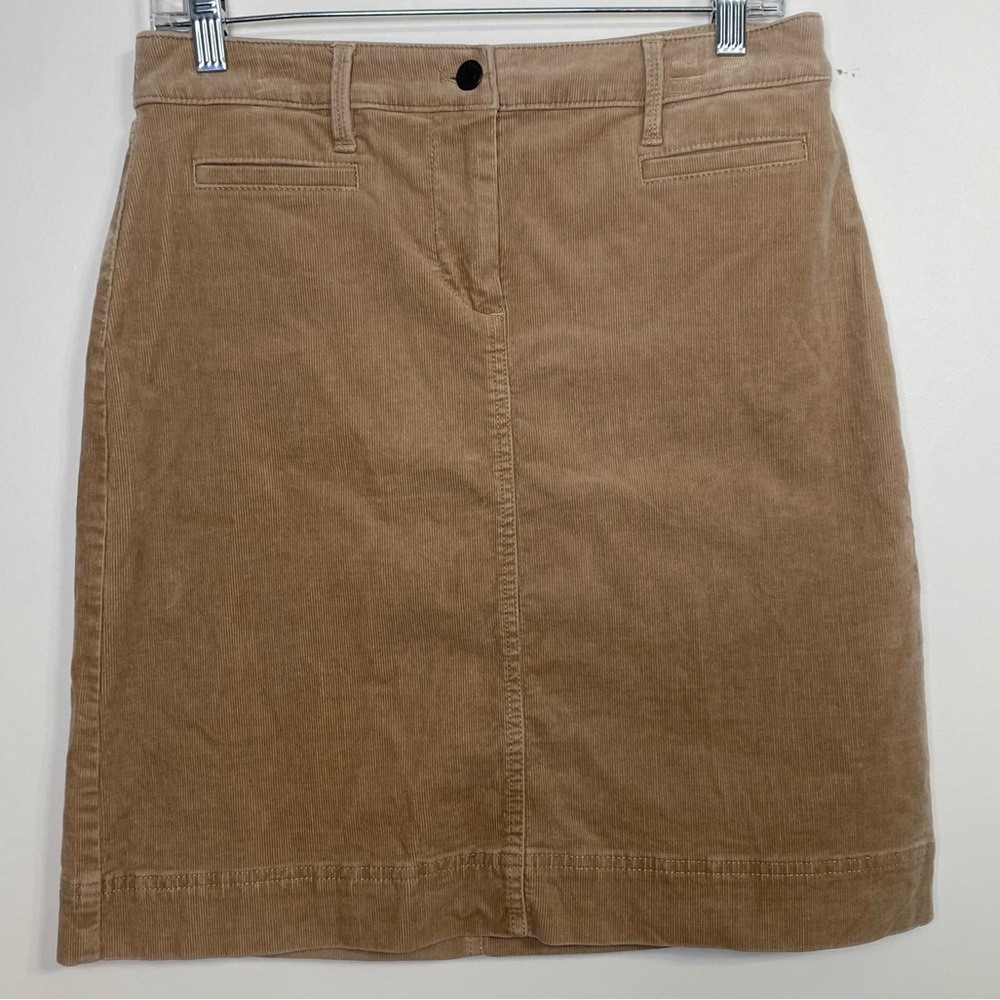 Talbots Women's Tan Corduroy Skirt size 4